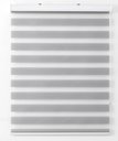 Ver imagem 2 de Persiana Rolo Duplo Bandô Sunny Cinza 160 (L) x 160 (A) Cortina Zebra Double Vision 1,60 X 1,60