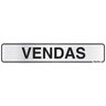 Placa em Alumínio 5x25cm Vendas - 1