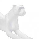 Ver imagem 4 de Escultura Decorativa Onça Deitada Branco 17,5x52x13 cm - D'Rossi