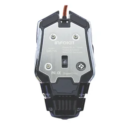 Mouse Gamer X Soldado 2.400 Dpi Infokit Usb Gm-705 com Led Preto - 4
