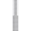 Ver imagem 1 de Kit 24 Unidades Placa em Alumínio Liga/Desliga 3x1cm