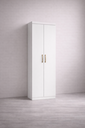 Ver imagem 1 de Armário Multiuso Moderno 2 Portas com 4 Prateleiras - Branco