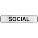 Ver imagem 1 de Placa em Alumínio 5x25cm Social