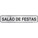 Ver imagem 1 de Placa em Alumínio 5x25cm Salão de Festas