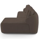Ver imagem 7 de Sofá 3 Lugares com Chaise Direito Sala Living 248cm Arlo F04 Veludo Marrom - Lyam Decor