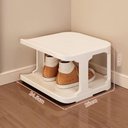 Ver imagem 5 de Organizador de Sapatos Vertical com 8 Prateleiras Elegante:branco