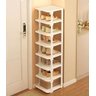 Organizador de Sapatos Vertical com 8 Prateleiras Elegante:branco - 2