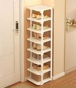 Ver imagem 2 de Organizador de Sapatos Vertical com 8 Prateleiras Elegante:branco