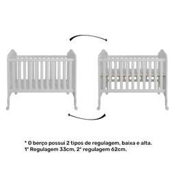 Berço Americano que Vira Cama Harmonia Nature/branco - Permóbili Baby 100% Mdf - 7
