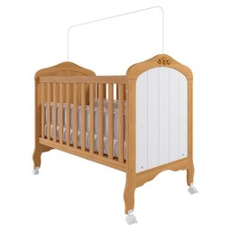 Berço Americano que Vira Cama Harmonia Nature/branco - Permóbili Baby 100% Mdf - 5