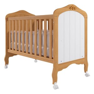 Berço Americano que Vira Cama Harmonia Nature/branco - Permóbili Baby 100% Mdf