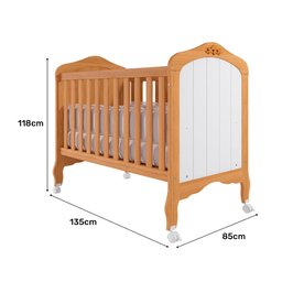 Berço Americano que Vira Cama Harmonia Nature/branco - Permóbili Baby 100% Mdf - 9