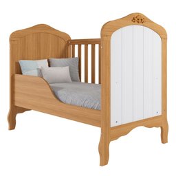 Berço Americano que Vira Cama Harmonia Nature/branco - Permóbili Baby 100% Mdf - 4