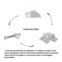 Ver mais imagens de Berço Americano que Vira Cama Harmonia Nature/branco - Permóbili Baby 100% Mdf