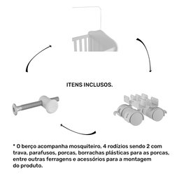Berço Americano que Vira Cama Harmonia Nature/branco - Permóbili Baby 100% Mdf - 8