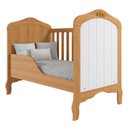 Ver imagem 4 de Berço Americano que Vira Cama Harmonia Nature/branco - Permóbili Baby 100% Mdf