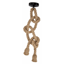 Ver imagem 4 de Pendente Corda Rústico para 2 Lâmpadas Corda Natural