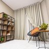 Cortina Decortini GLB 3,00 x 2,60 m Gaze de Linho Com Forro Blackout 80% Para Varão: 003-Ocre-bege c - 1