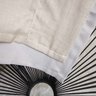 Cortina Decortini GLB 3,00 x 2,60 m Gaze de Linho Com Forro Blackout 80% Para Varão: 003-Ocre-bege c - 3