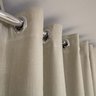 Cortina Decortini GLB 3,00 x 2,60 m Gaze de Linho Com Forro Blackout 80% Para Varão: 003-Ocre-bege c - 2