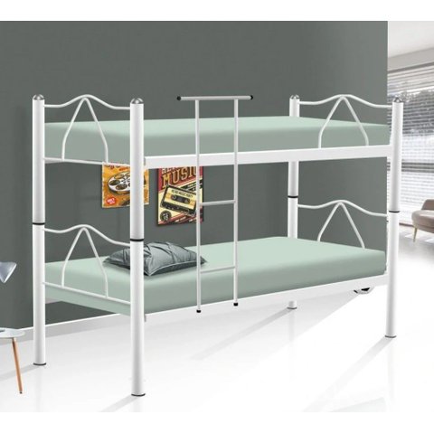 Beliche Solteiro Camila Primoart Aço Reforçado 2 Camas 78x188cm Desmontável