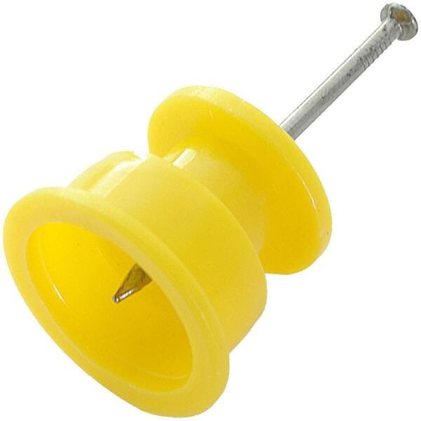 Isolador Cerca Elétrica Roldana 30x30 Amarelo Pct 1000Un - 1