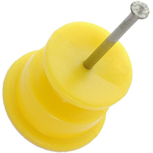 Isolador Cerca Elétrica Roldana 30x30 Amarelo Pct 1000Un - 2