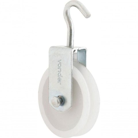 Roldana Plástica 4cm com Gancho 15kg - Vonder