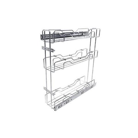 Porta Latas/óleos Triplo Lateral Inox 3394 Jomer