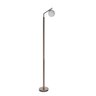 Luminária Abajur de Chao de Alumínio Bronze com Preto com Vidro Globo 14cm - 5