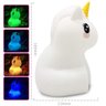 Luminária Abajur Infantil Unicórnio Led em 8 cores Controle Remoto e Bateria Recarregável Casa Dona - 3