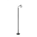 Ver imagem 2 de Luminária Abajur de Chão Piso de Alumínio e Bivolt com Globo Fosco 14cm e com Lâmpada Branco Quente