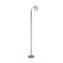 Ver imagem 3 de Luminária Abajur de Chão Piso de Alumínio Bivolt com Globo Vidro 14cm com Lâmpada Branco Quente