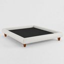 Ver imagem 1 de Cama King Japonesa 210cm Pés Madeira Haru Facto Off White - Sallar Home