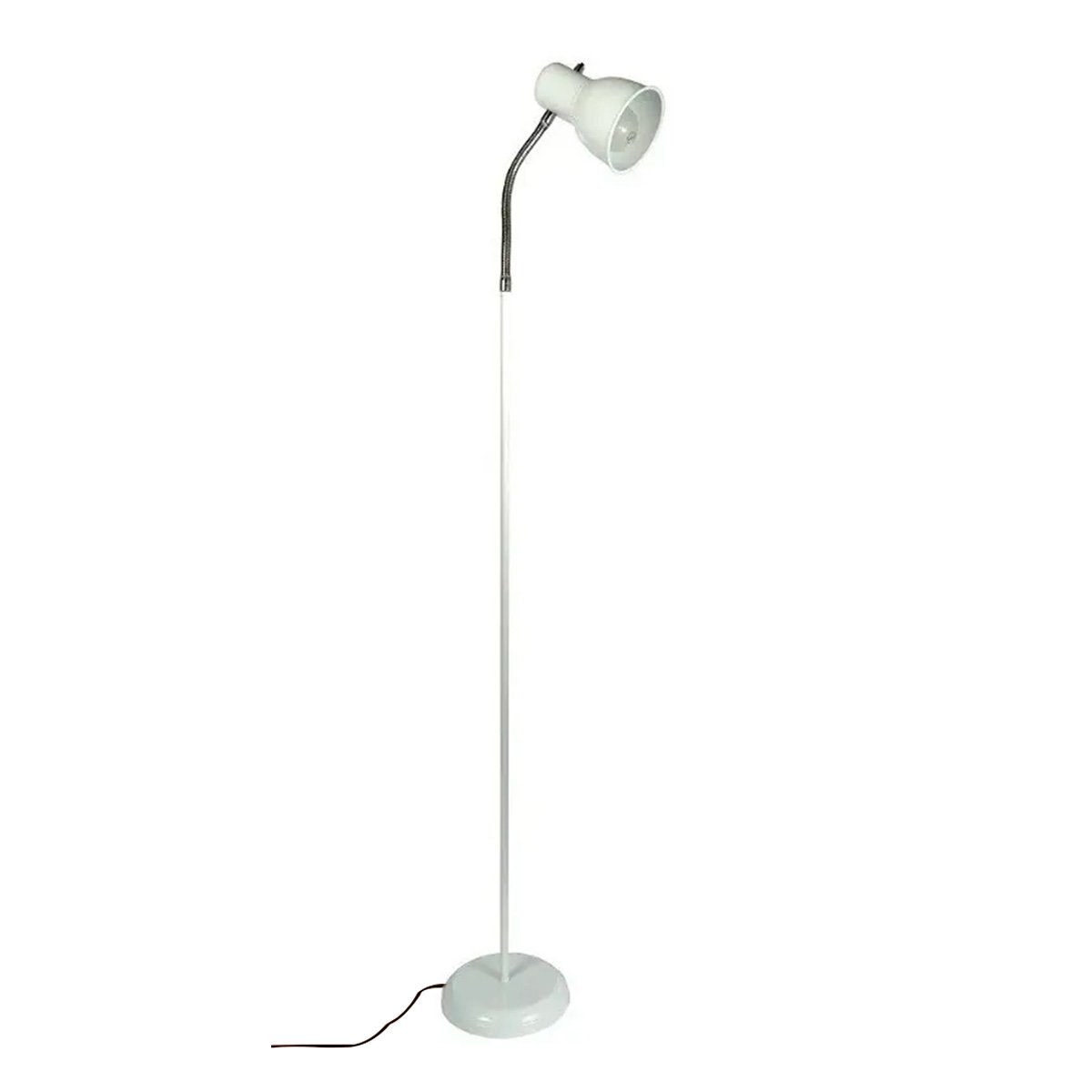 Luminária De Chão Em Alumínio Haste Flexível - Branco - Bivolt - 1