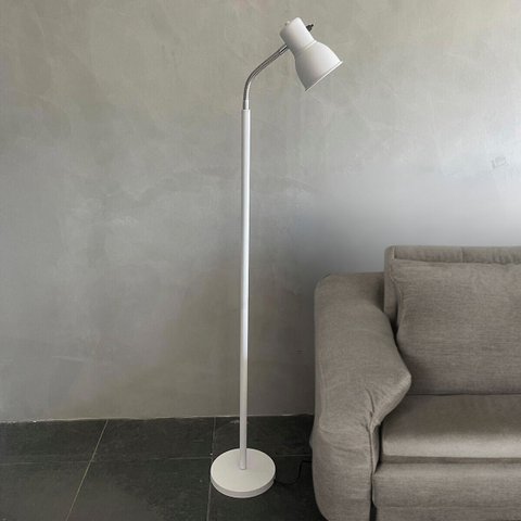 Luminaria Abajur de Chao Flexivel Branco Canto de Sala Cabeceira Lateral de Cama Quarto para Leitura