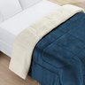 Coberdrom Sherpa com Manta Queen Dupla Face Azul Casen - 3