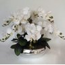 Arranjo Orquídeas De Silicone 6 Unidades Para Mesa Com Vaso - 2
