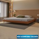 Ver imagem 3 de Base Bi Partida Slim Casal King Size em Couro Ecológico Pu sem Cabeceira - Skybox