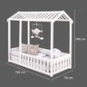 Cama Infantil Montessoriana com Grade Bruna Rosa Com Colchão - 4