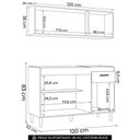 Ver imagem 3 de Armário de Cozinha e Balcão 120cm Classic Ripado Damasco/Off Z46 - Mpozenato