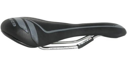 Banco Selim Venzo Kx Vazado Mtb Speed 326gr Cores Bicicleta Cinza - 2