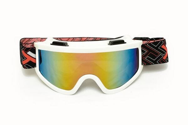Oculos Motocross Trilha Enduro Espelhado Mattos Racing Cores Branco - 2