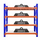 Ver imagem 4 de Estante Prateleira em Aço Reforçado 800kg (200kg por Nível)