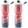 2x Garrafas Caramanhola Térmica Ciclismo 700ml Bike PTK Vermelho - 1