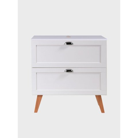 Gabinete para Banheiro com Tampo 80cm Retro Mdf Branco Milano - On Móveis