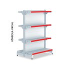 Ver imagem 2 de Gondola Centro 1,37 Amapa Fit Kit 8 Metros 1 Ponta Branco Pe Az - Amapá