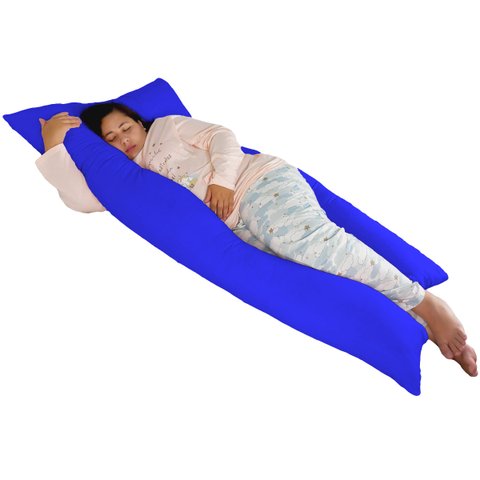 Travesseiro Gigante 170x80cm Happy Line - Azul