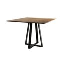 Ver imagem 1 de Mesa de Jantar Mônaco 110cm Tampo Imbuia Pés Preto