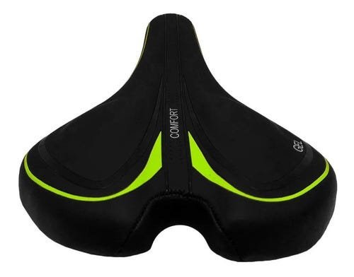 Selim Banco Gel Bike Bicicleta Mtb Speed Elleven 270x135mm Verde - 2